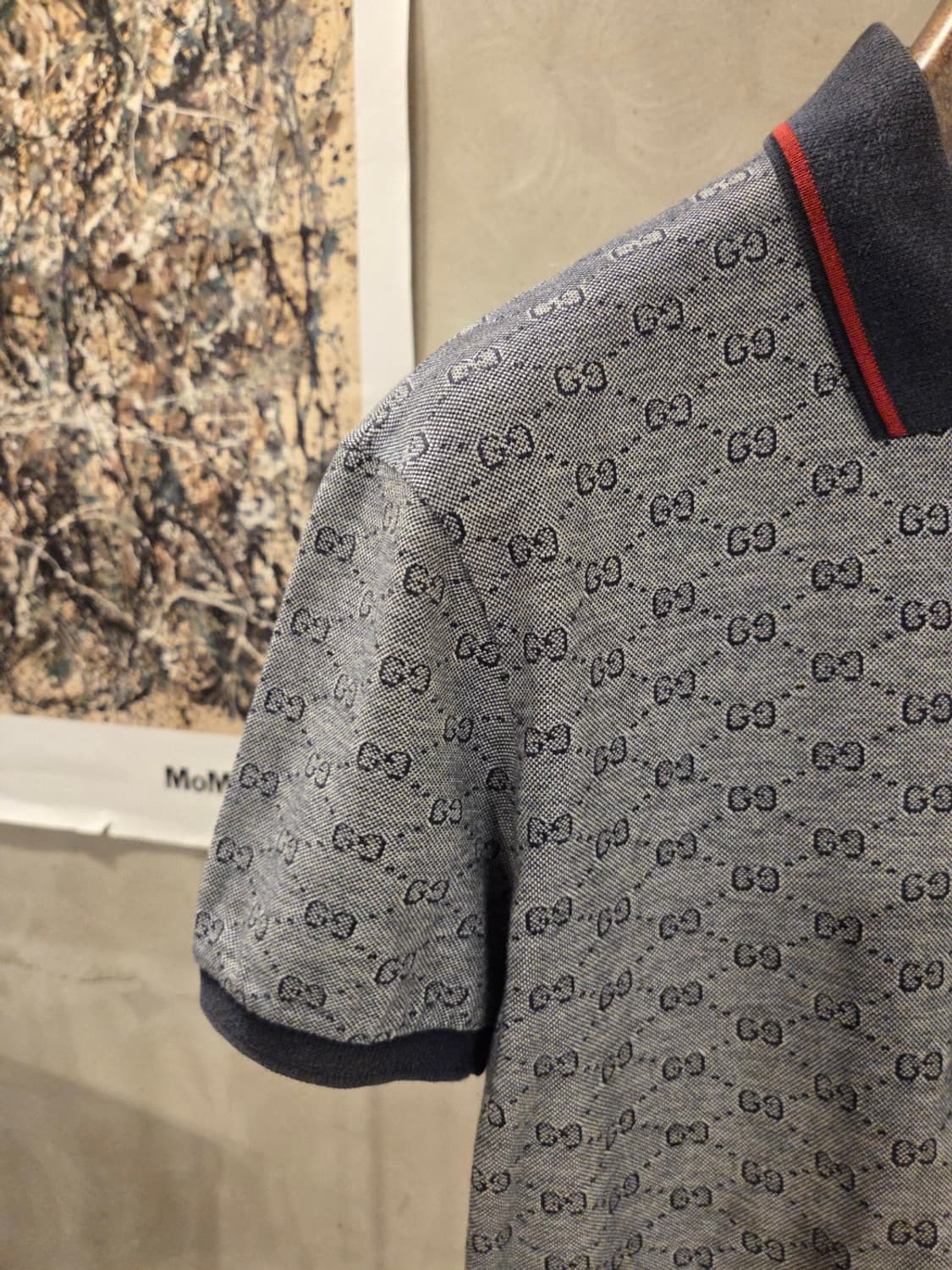 구찌 자가드패턴 클래식 PK 티셔츠 상품이미지2