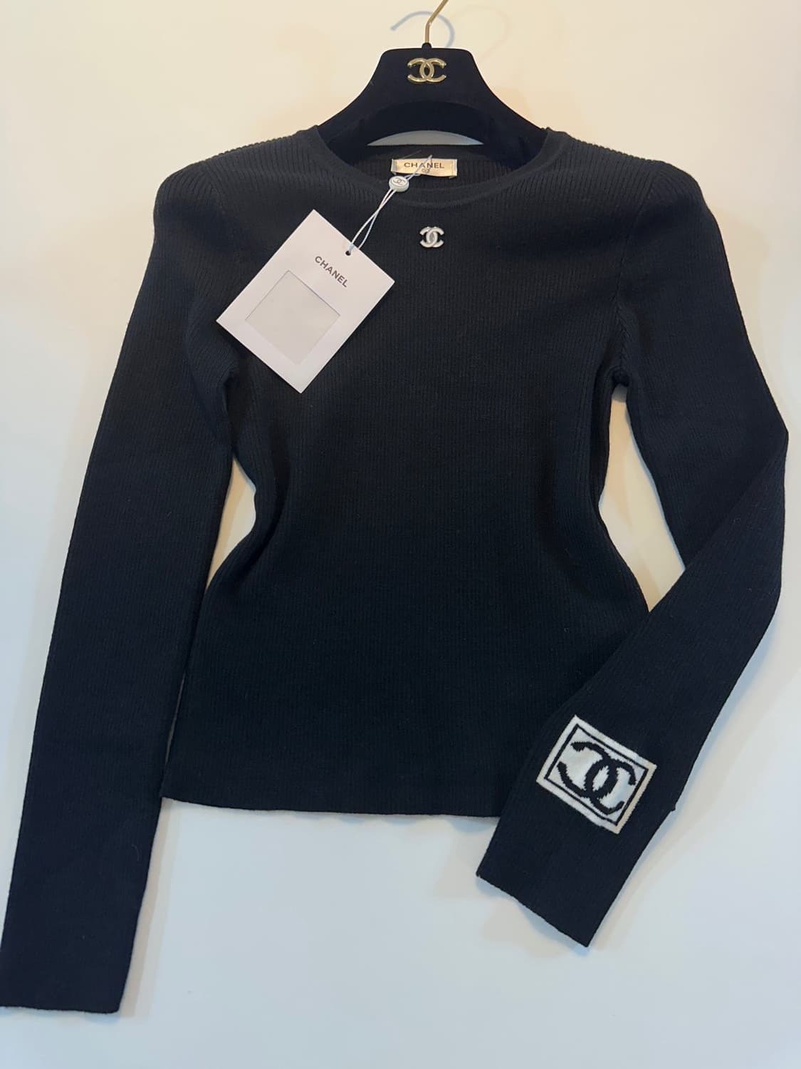 (새상품)샤넬로고니트 상품이미지6