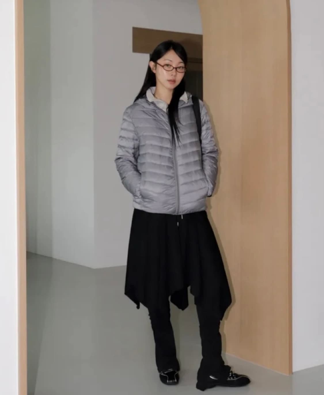 새상품) 원더원더 넥시 울트라 라이트다운 후드 경량패딩 상품이미지1