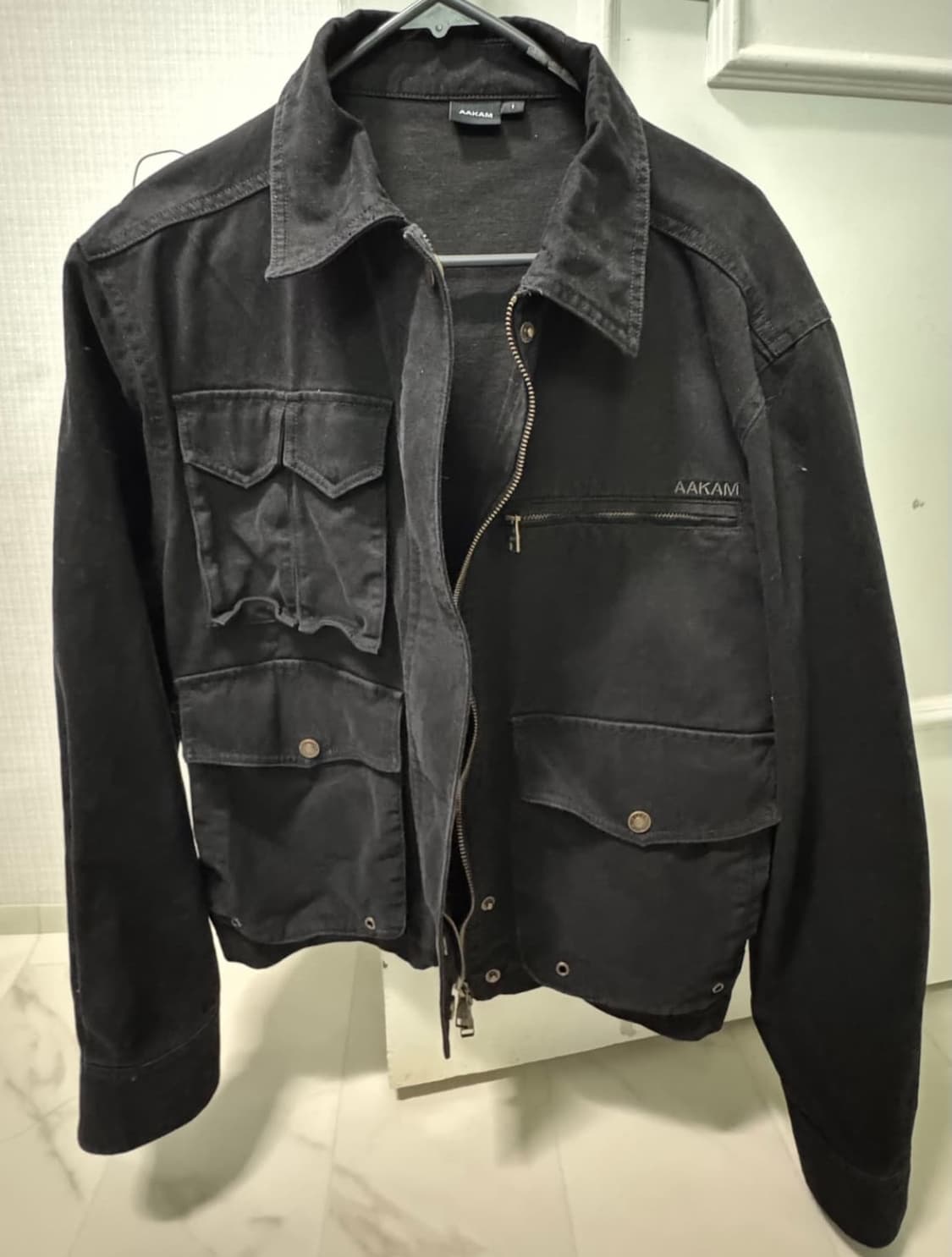아캄 Cotton Utility Jacket (Black) 상품이미지4