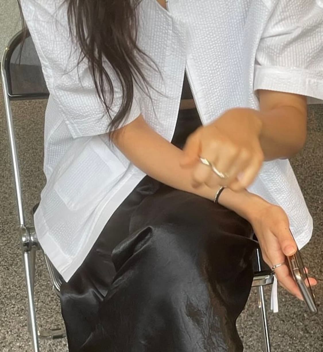 유노이아 시어서커 반팔 자켓 상품이미지6