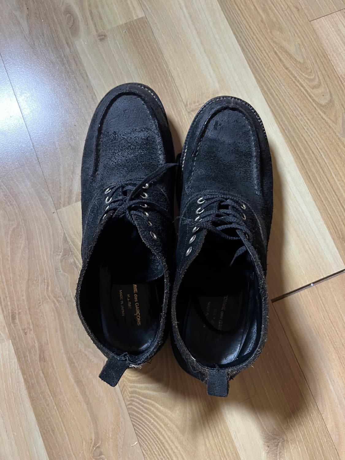 꼼데가르송 옴므 번아웃 빈티지 6홀 부츠 판매 상품이미지6