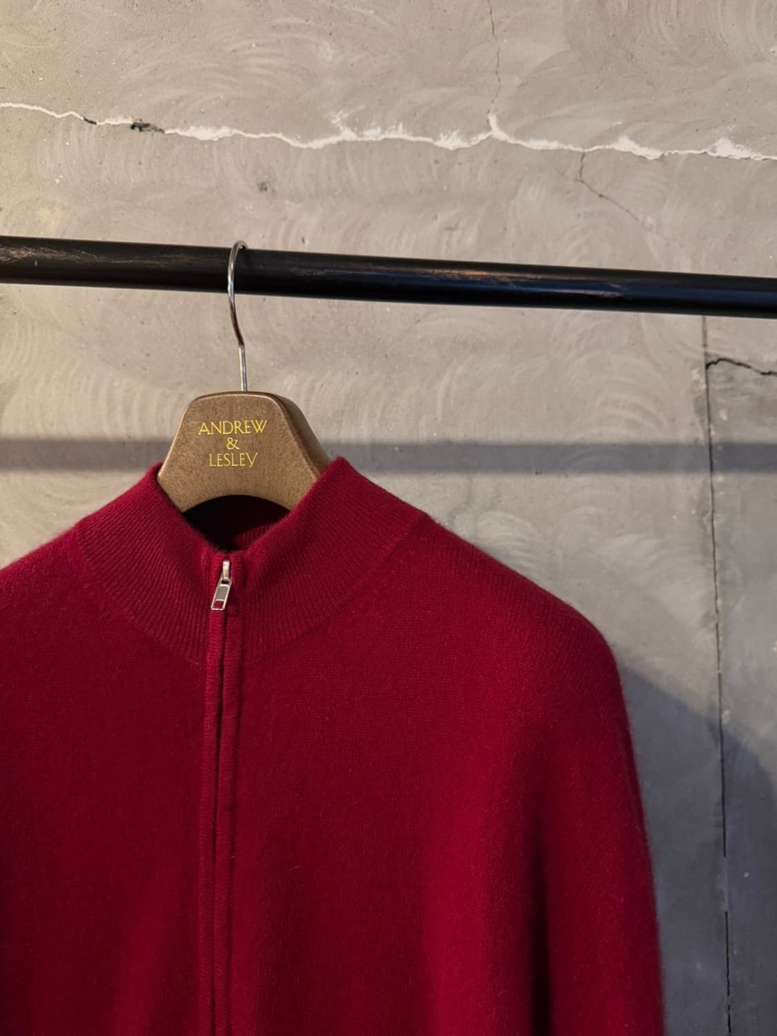 VTG 내몽고산 캐시미어 짚업가디건 남성100 상품이미지4