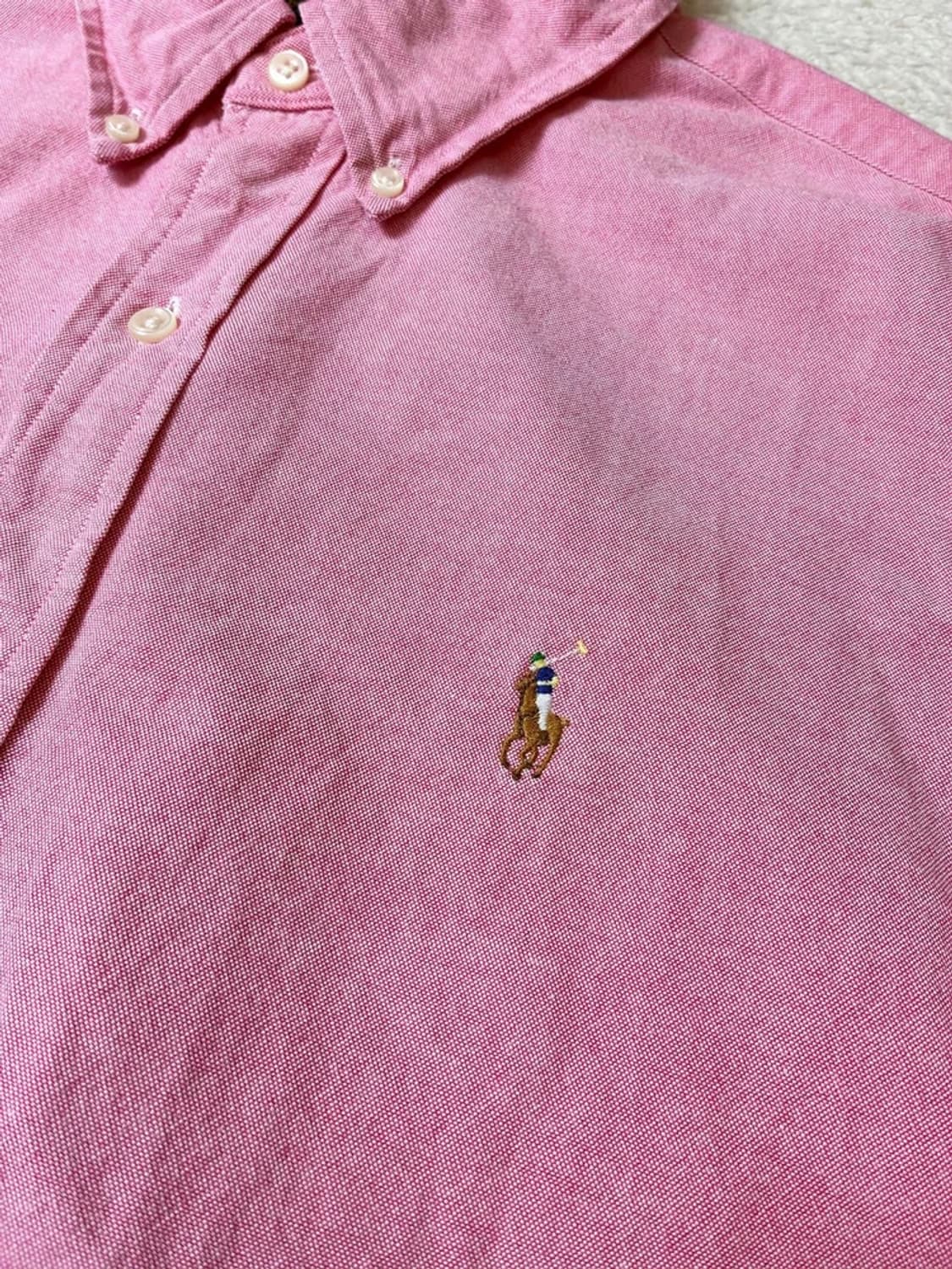 폴로 랄프로렌 옥스퍼드 자수 로고 셔츠 PN7480 상품이미지3