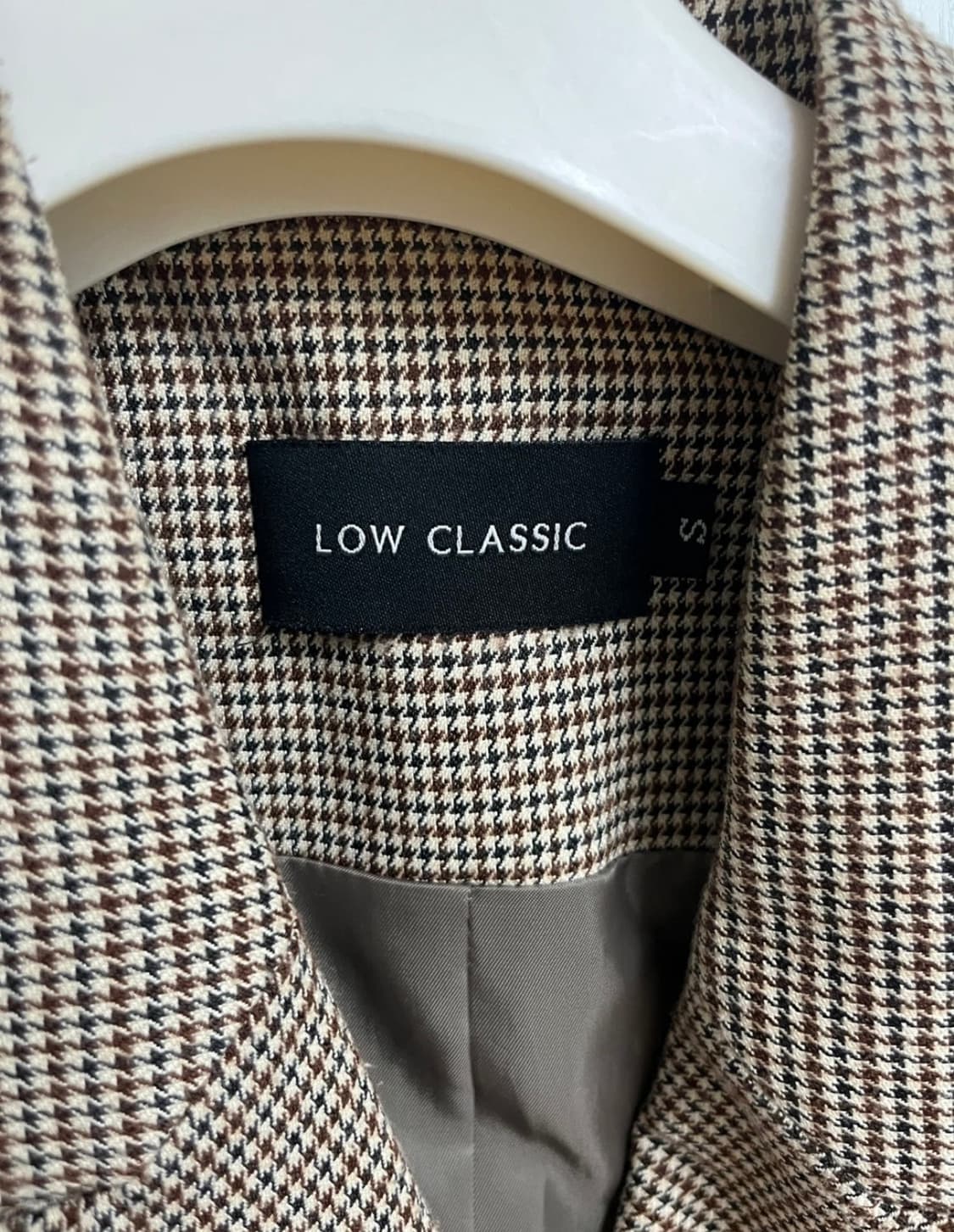 로우클래식 로브 체크 트렌치 코트 S 상품이미지4