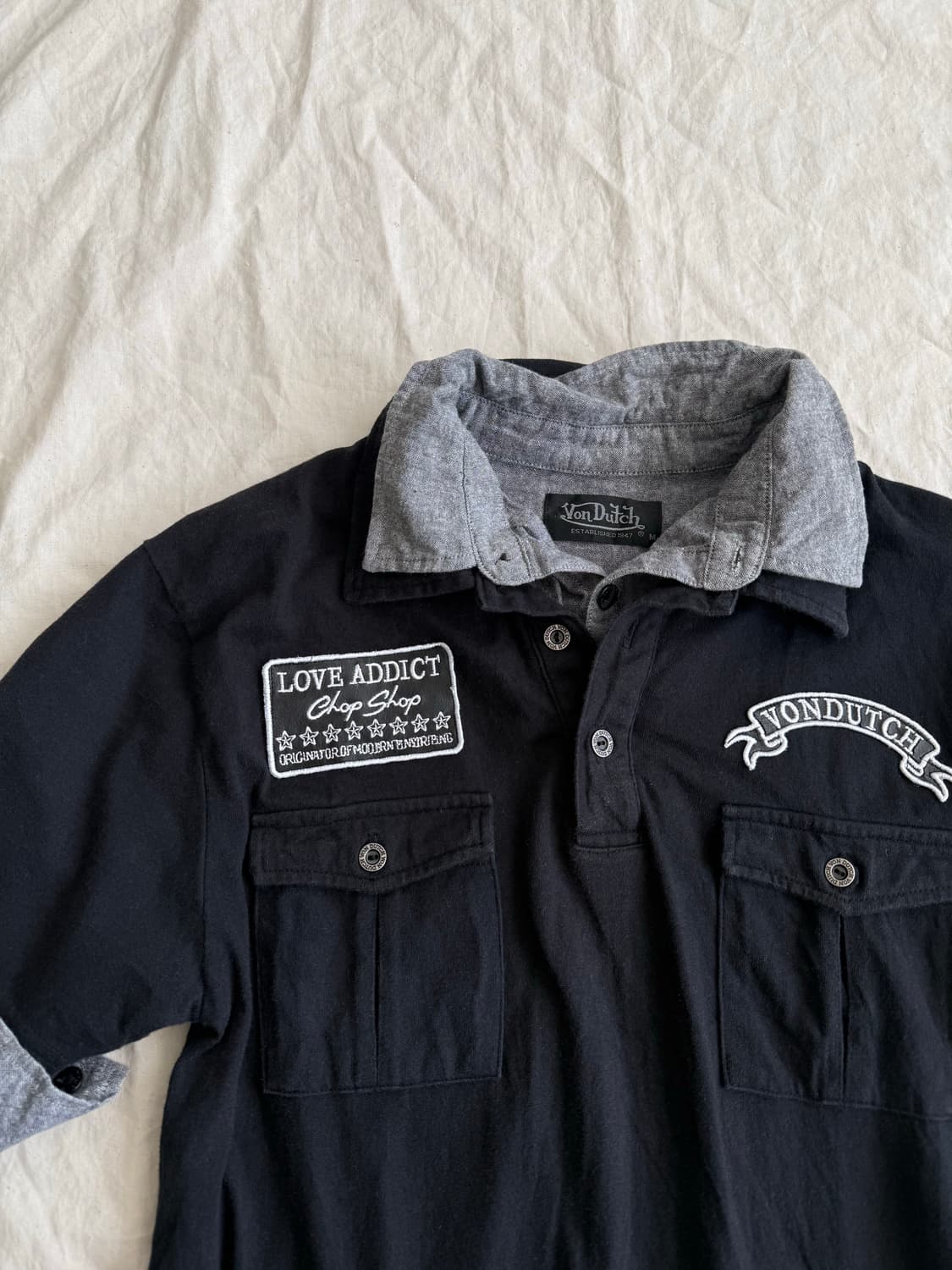 본더치 레이어드 반팔 탑 상품이미지2