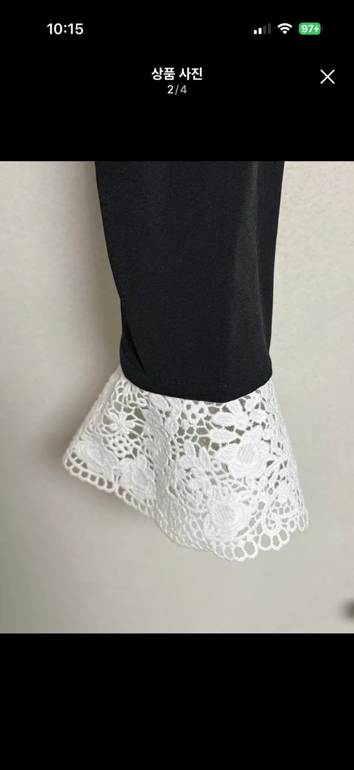 레이스 카라 블랙 자켓 상품이미지3