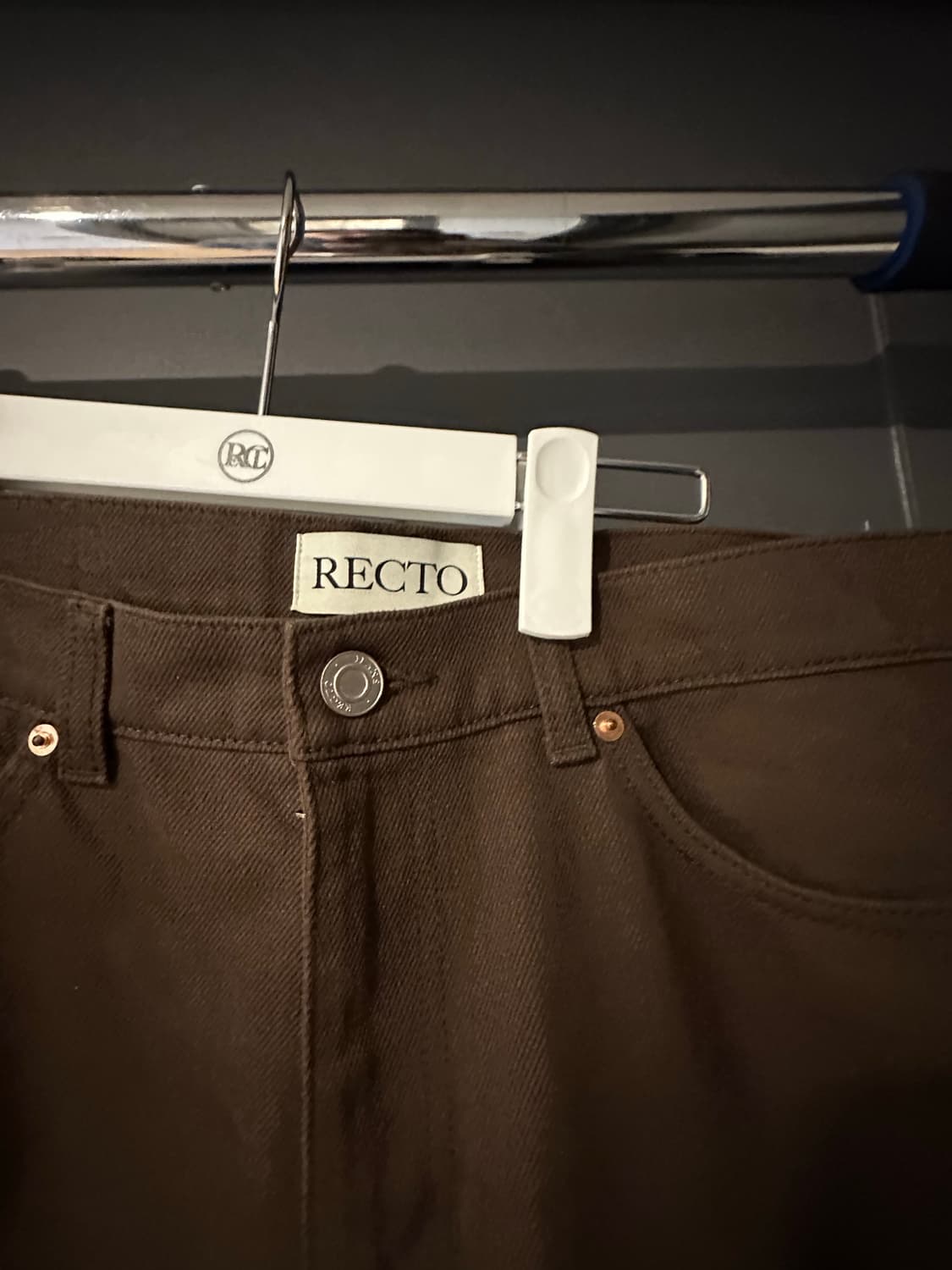 렉토 25 ss 레귤러 핏 브라운 데님 (M) 상품이미지3