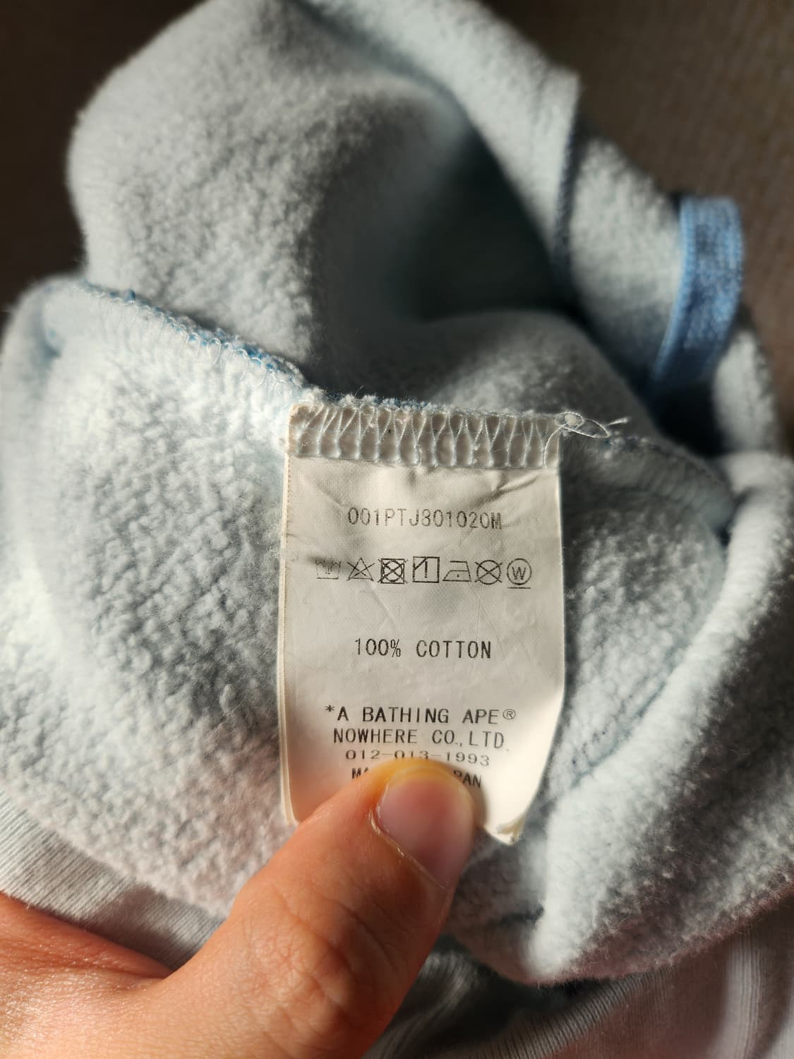 베이프 ABC카모 크리스탈 블루 팬츠 상품이미지5