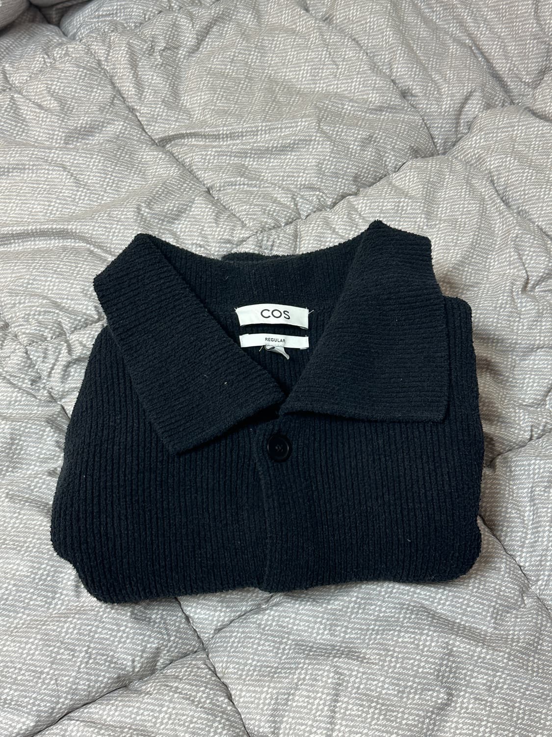 코스 부클레 가디건 블랙 M  상품이미지4