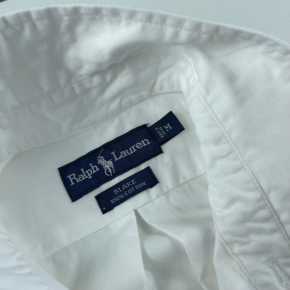 폴로 랄프로렌 옥스포드 화이트 반팔 셔츠 상품이미지5
