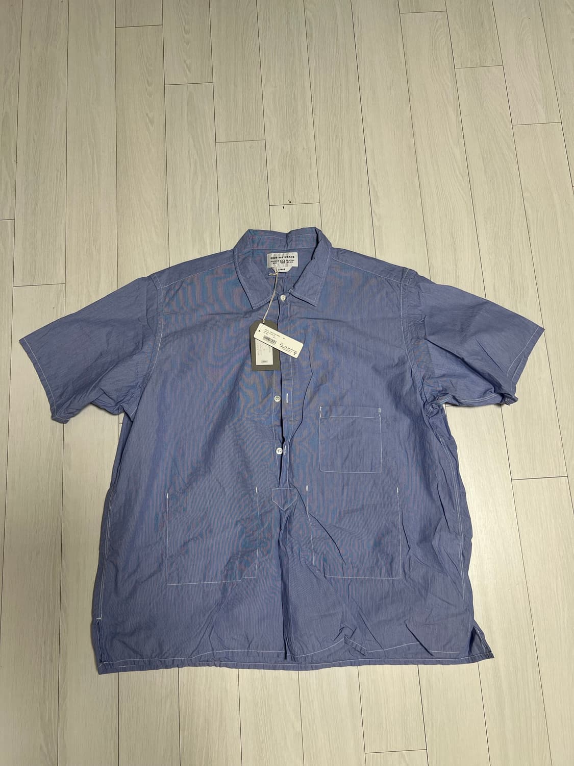 Ends and means nizza shirts 23ss sax L 상품이미지5