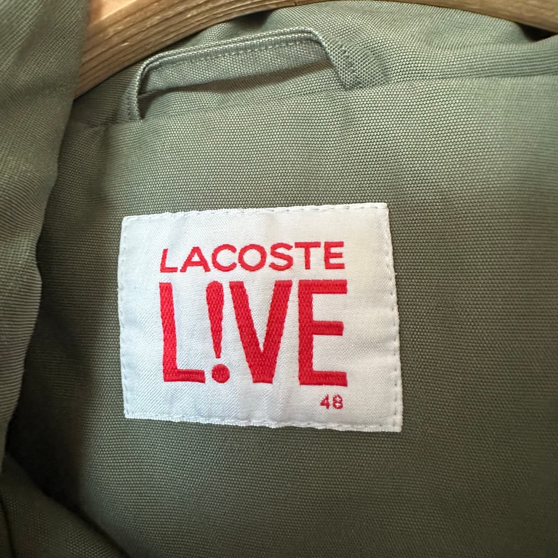 95 라코스테 덕다운 패딩 카키 상품이미지3