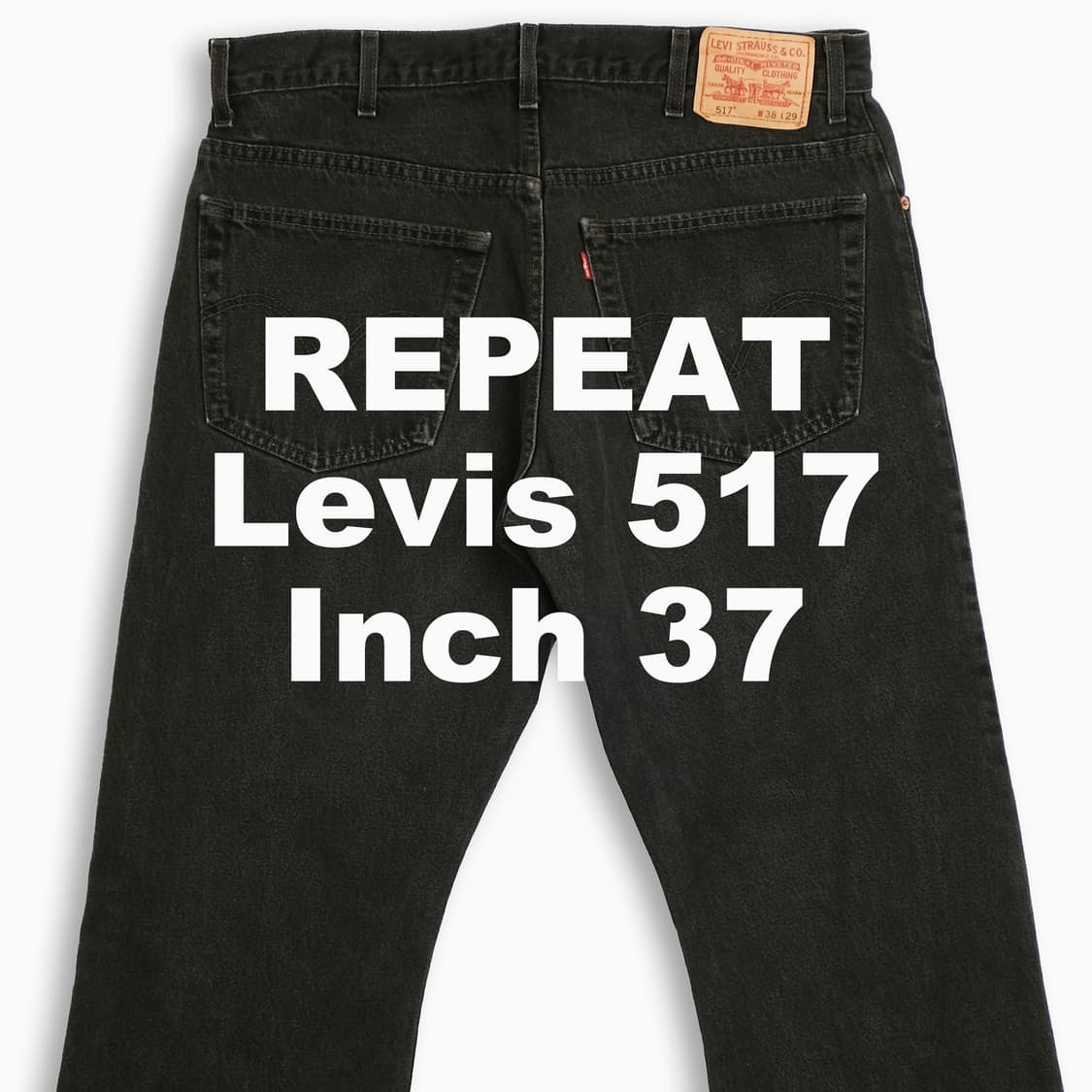 빈티지 리바이스 517 흑청 블랙진 37 인치 LV5173877 상품이미지1