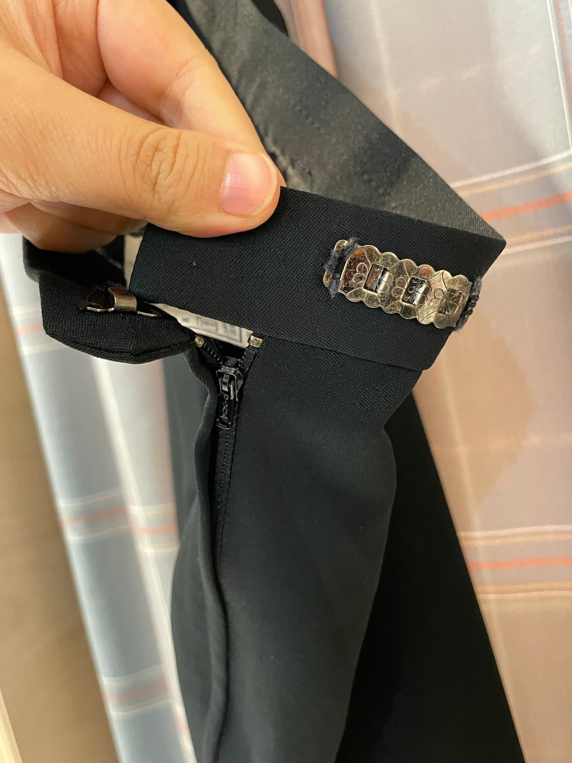 일본빈티지 블랙 미디스커트 상품이미지2