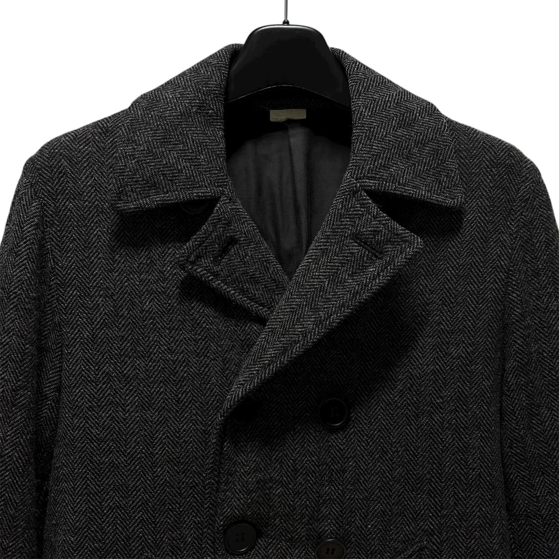 [M] 꼼데가르송 옴므 듀스 해링본 울 피코트 상품이미지2