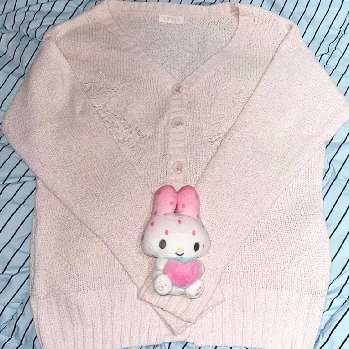 리즈리사 딸기우유 핑크 가디건 상품이미지1