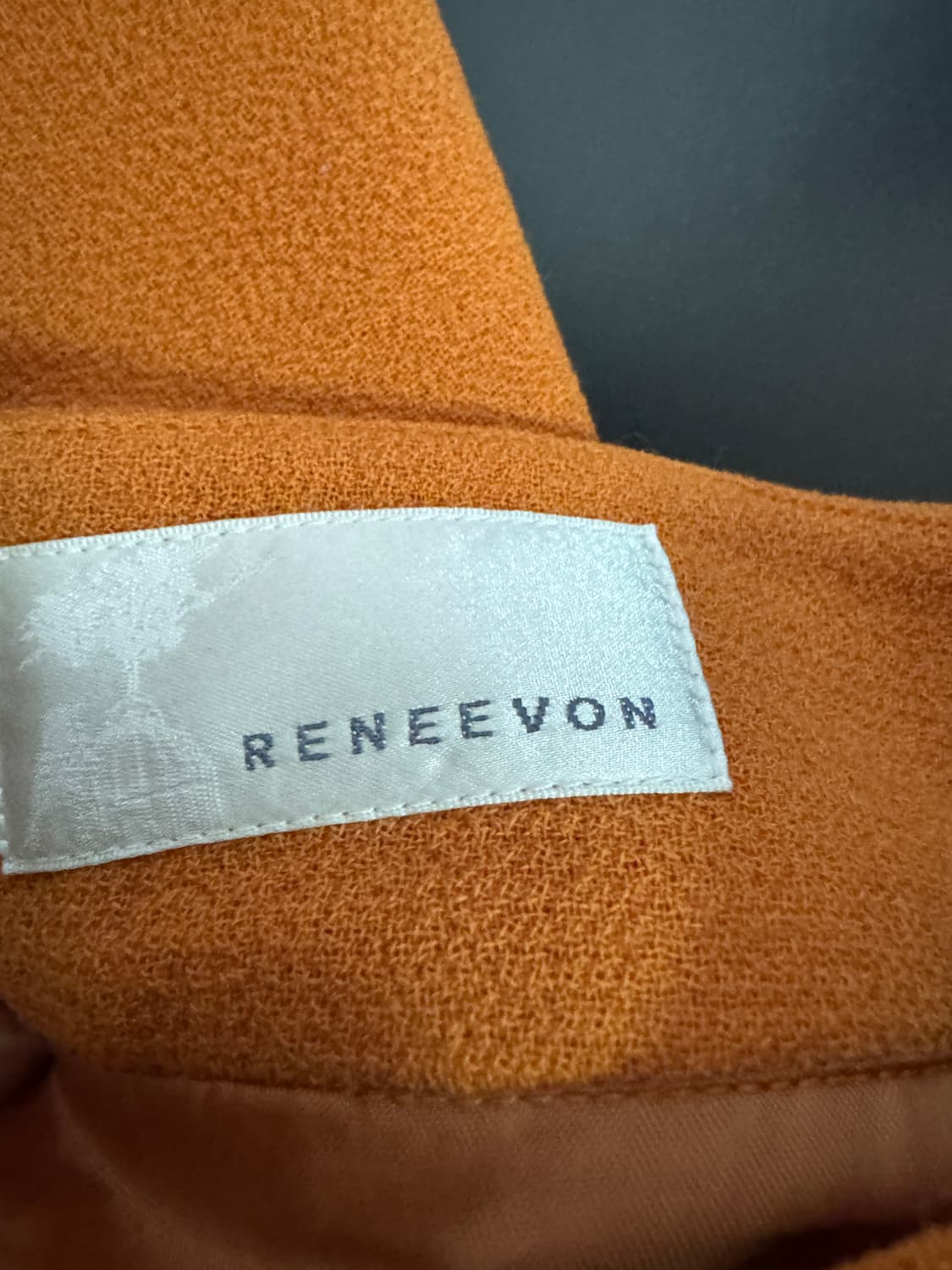 여성 레니본 Reneevon 깔끔한 오렌지 스커트 치마 상품이미지3