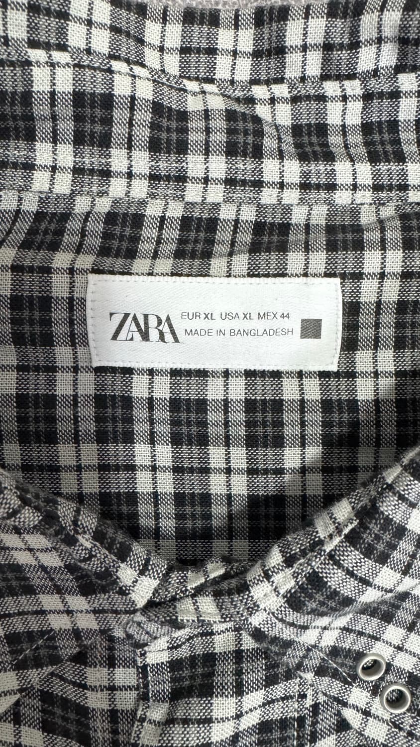 ZARA 자라 체크셔츠 - XL 사이즈 상품이미지8