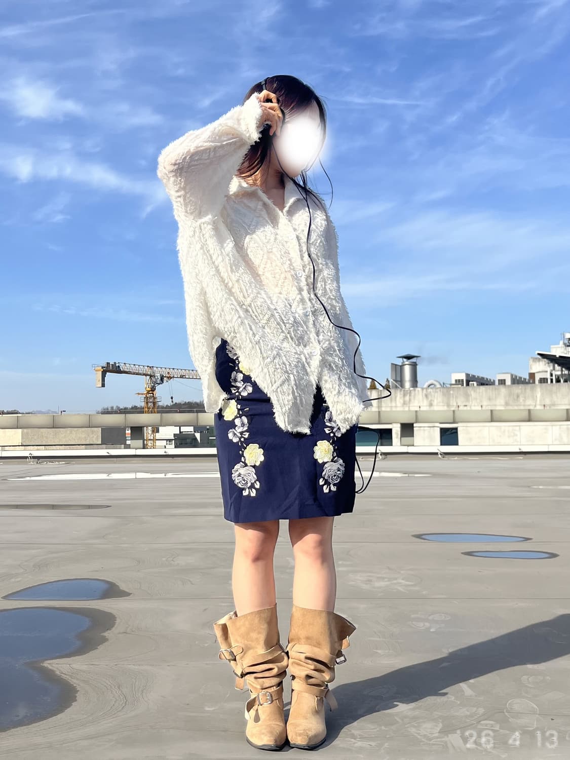 Embroidered Pattern Skirt 자수 패턴 스커트 상품이미지3