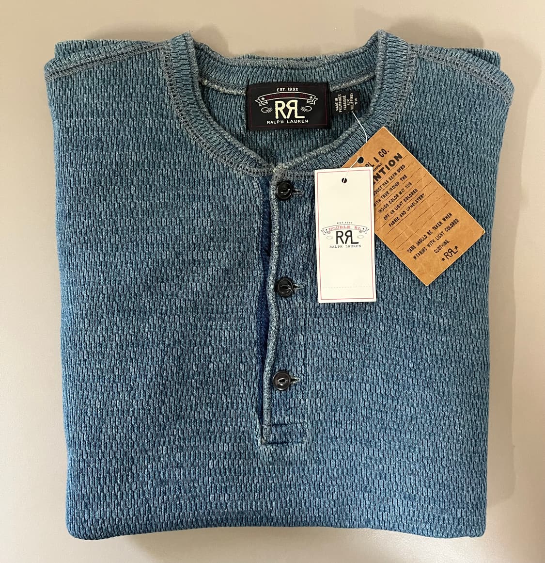 RRL 인디고 헨리넥 상품이미지1