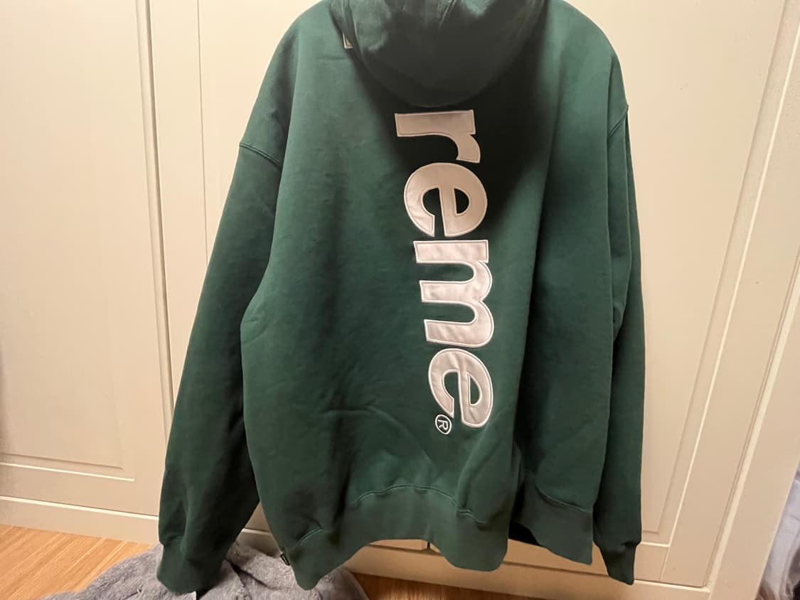 슈프림 사틴 아플리케 후드 [XL] 실착 1회 상품이미지1