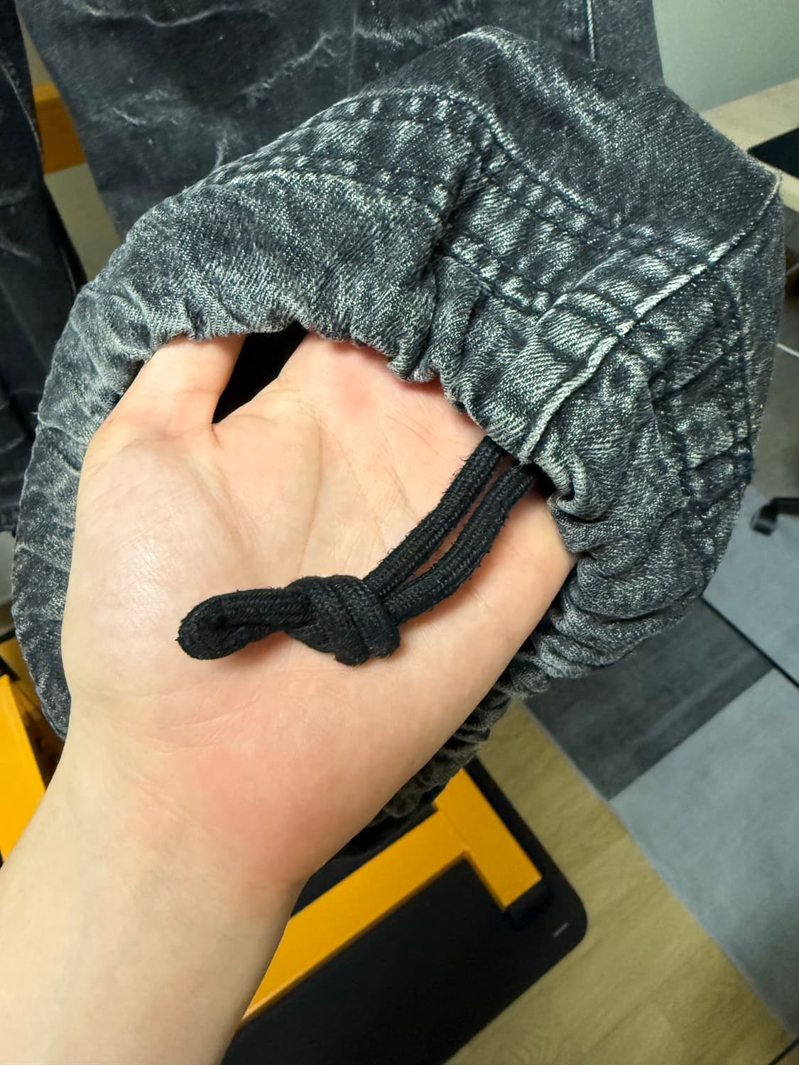 OPUS 0012 MELTED DENIM PANTS BLACK M사이즈 상품이미지6