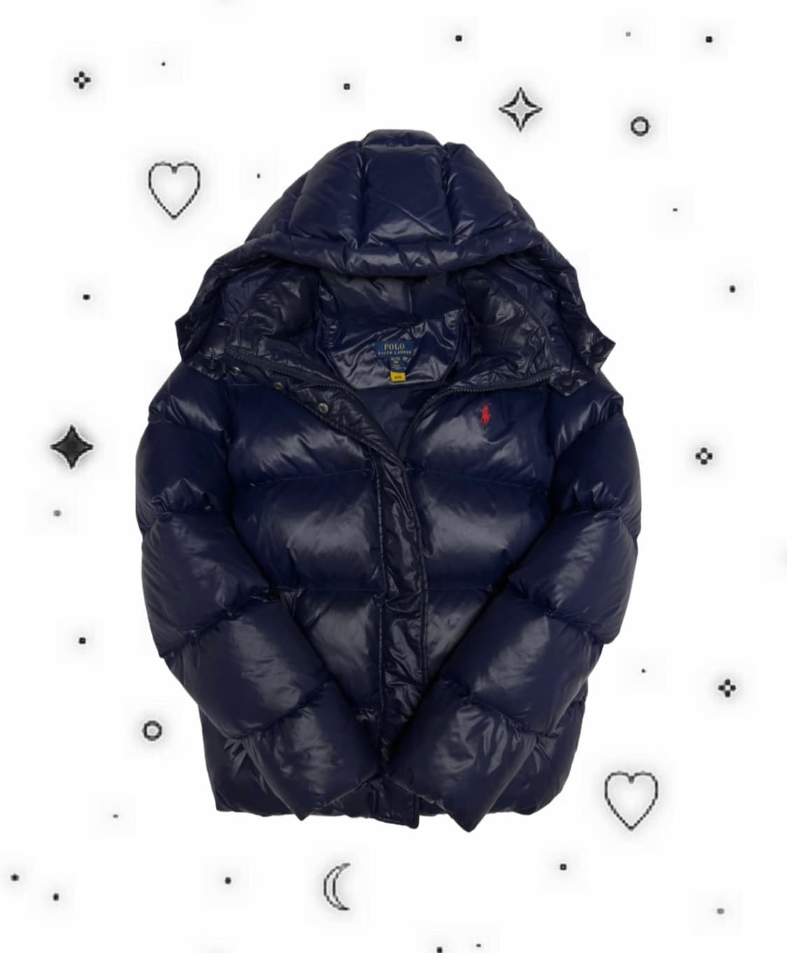 폴로 랄프로렌 유광 패딩 S 상품이미지1