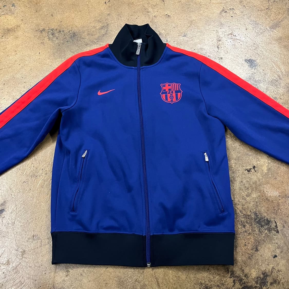 [정품/L] 나이키 FC 바르셀로나 트랙탑 져지 자켓 블루 b10 상품이미지3
