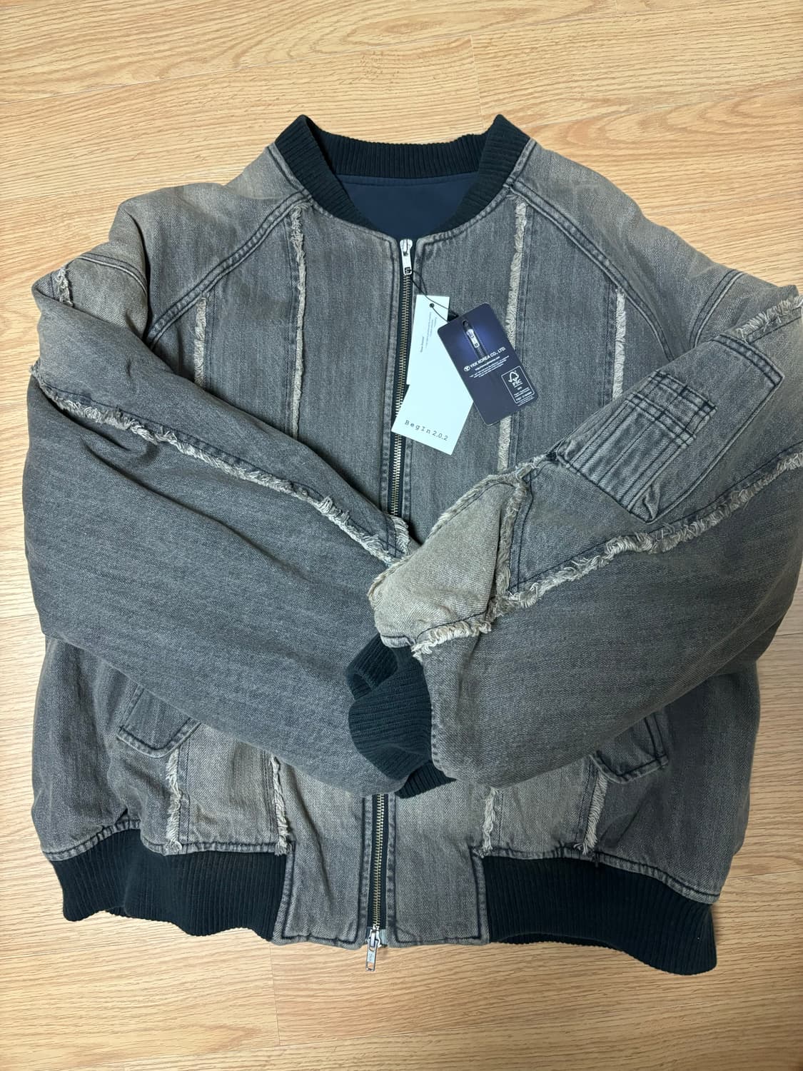 비긴202 Cut Off Vintage Denim Ma-1 상품이미지2