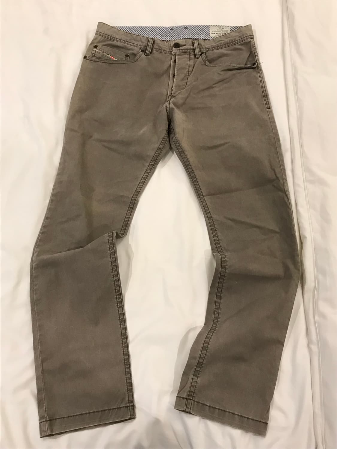 디젤 빈티지 코튼 팬츠 베이지 30(실측32-33) 상품이미지7