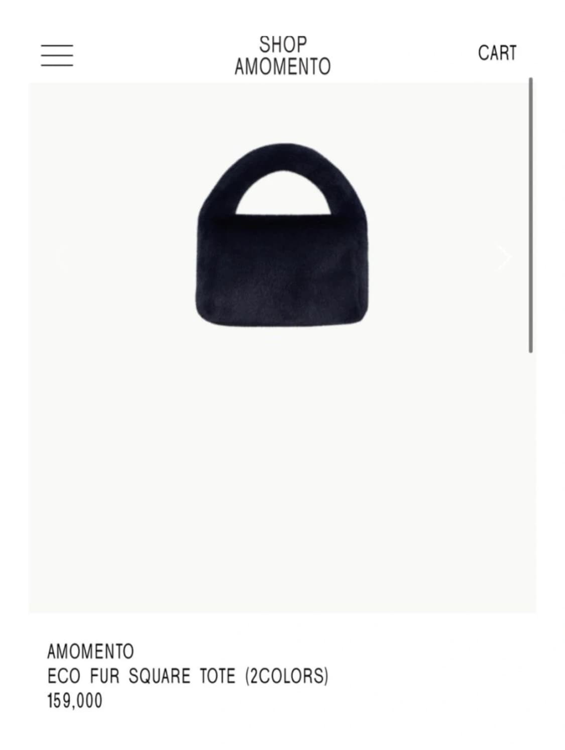 아모멘토 퍼 미니 토트백 상품이미지1