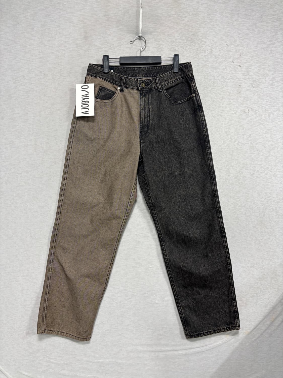 새상품 아조바이아조 컬러블록 데님팬츠 -데드스탁 상품이미지1