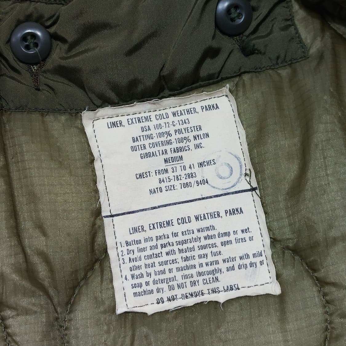 m65 피쉬테일 파카 오리지널 미디움 M 민트급 70s 상품이미지8