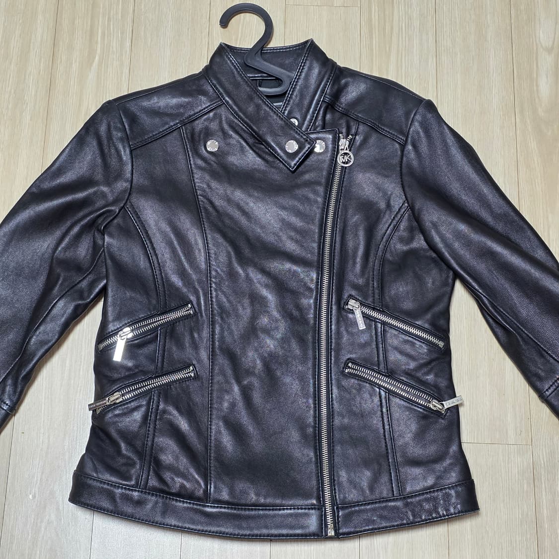 블랙 레더가죽 모토 여성 재킷 대장라이더 상품이미지1