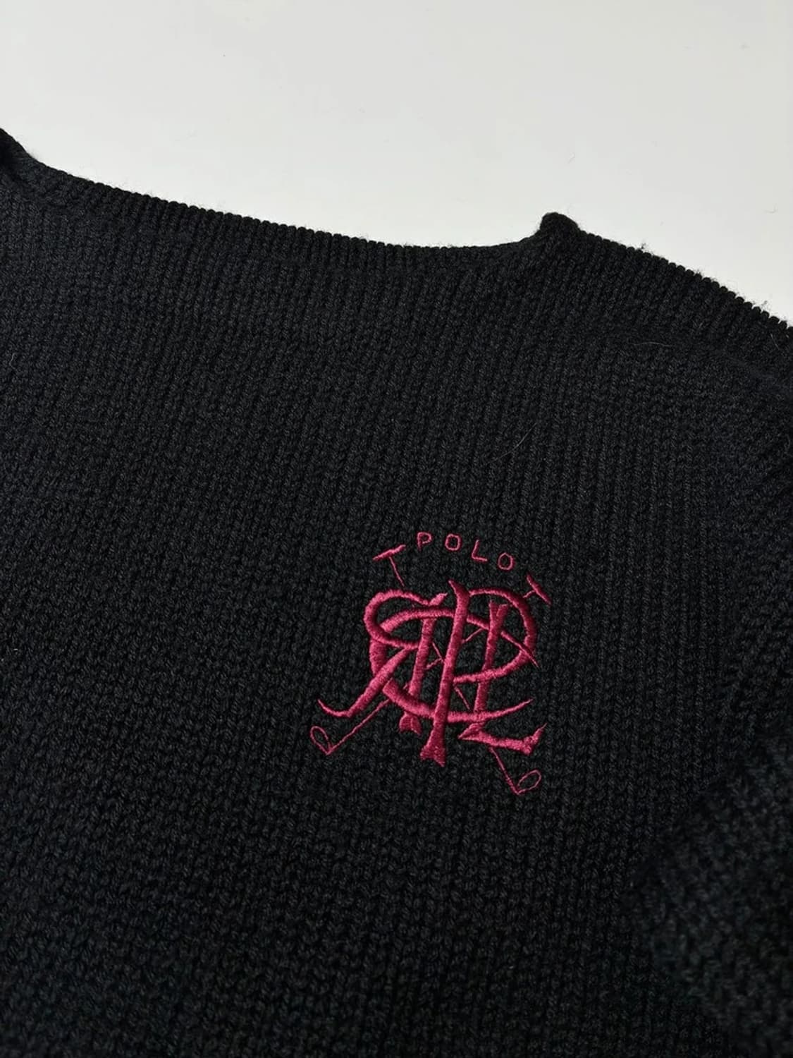 폴로 랄프로렌 80's 헤비 울 엠브로이드 보트넥 니트 PN8950 상품이미지3