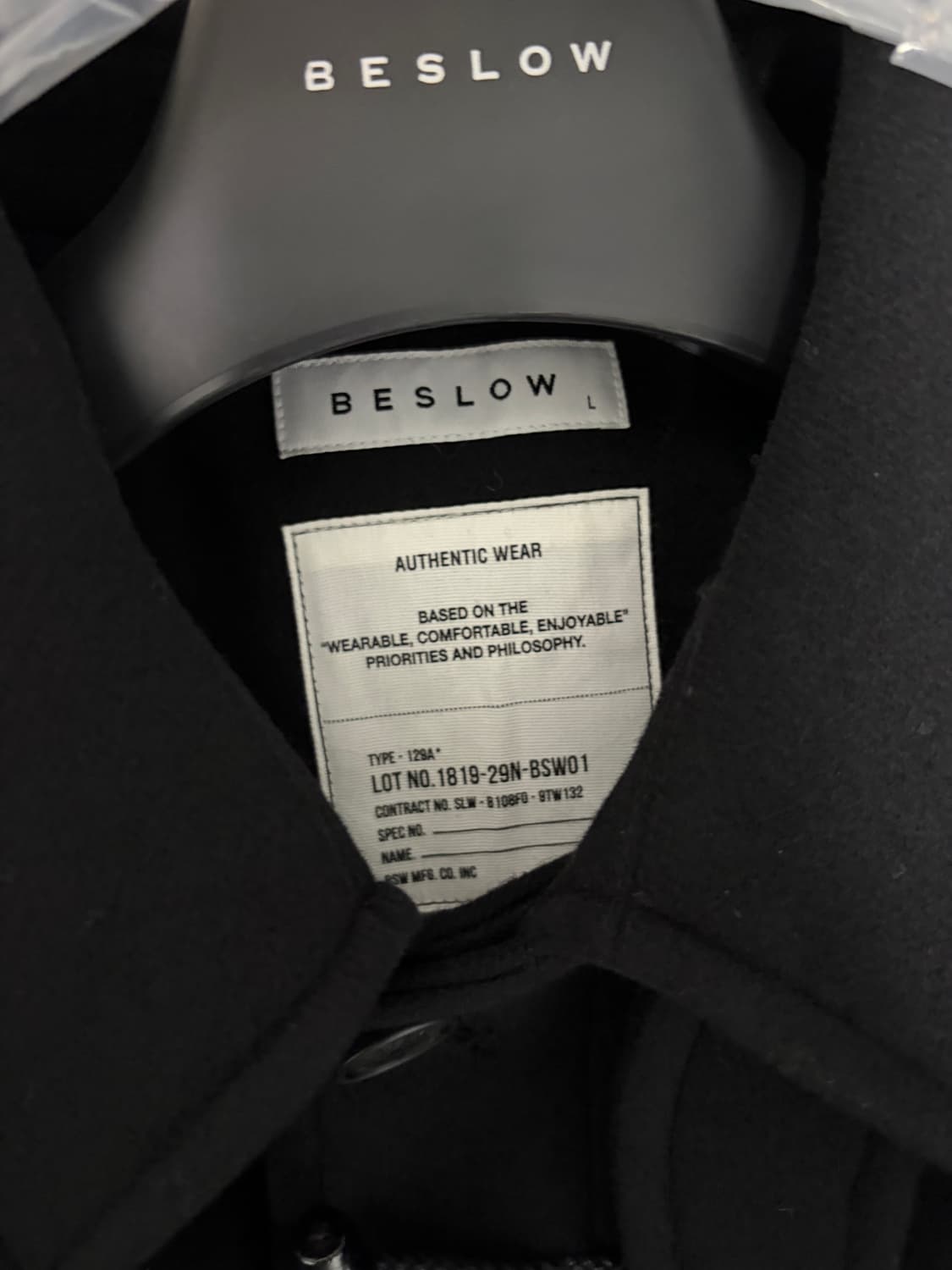 [옷장정리 급처] 판매 비슬로우 더플 발마칸 코트 L 새상품 시착도 안함 상품이미지5