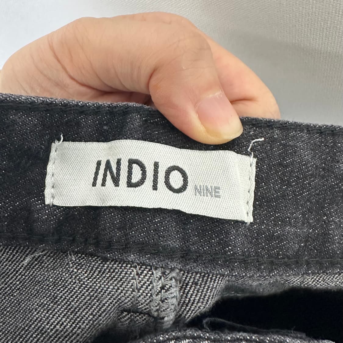   INDIO 남자 면100% 흑청 데님바지 팬츠 32 (L) 상품이미지8