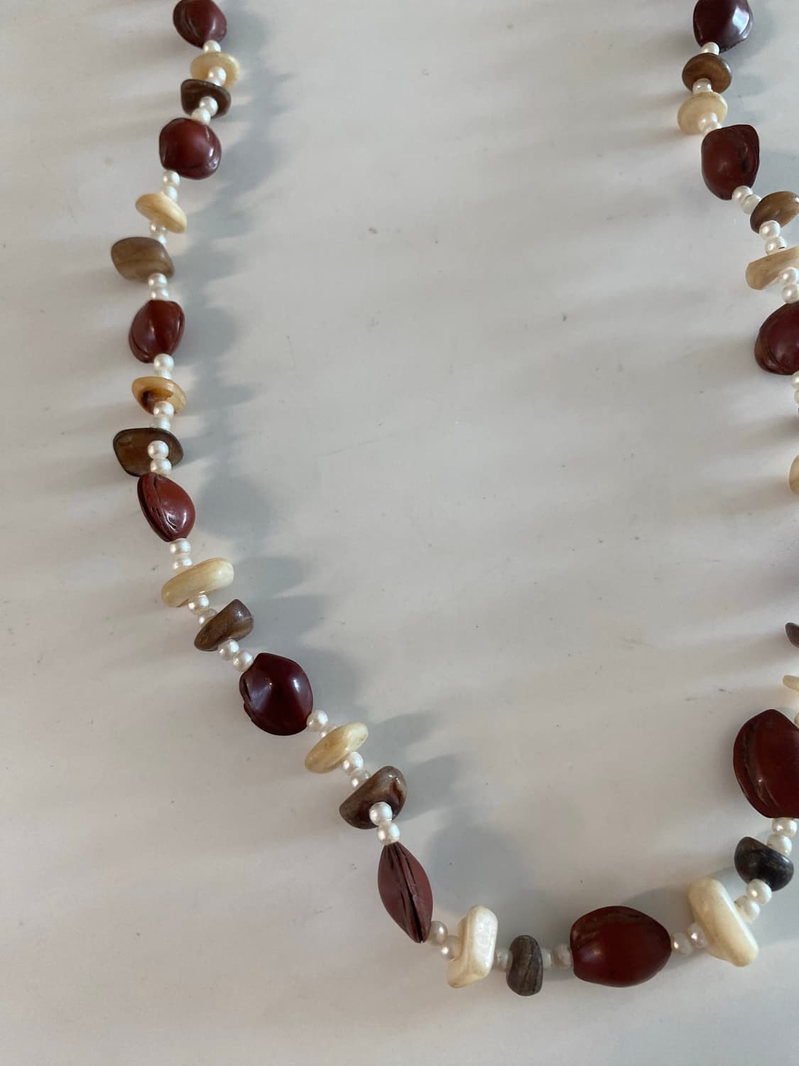 천연 씨앗 비즈 목걸이 롱 네크레스 빈티지 상품이미지2