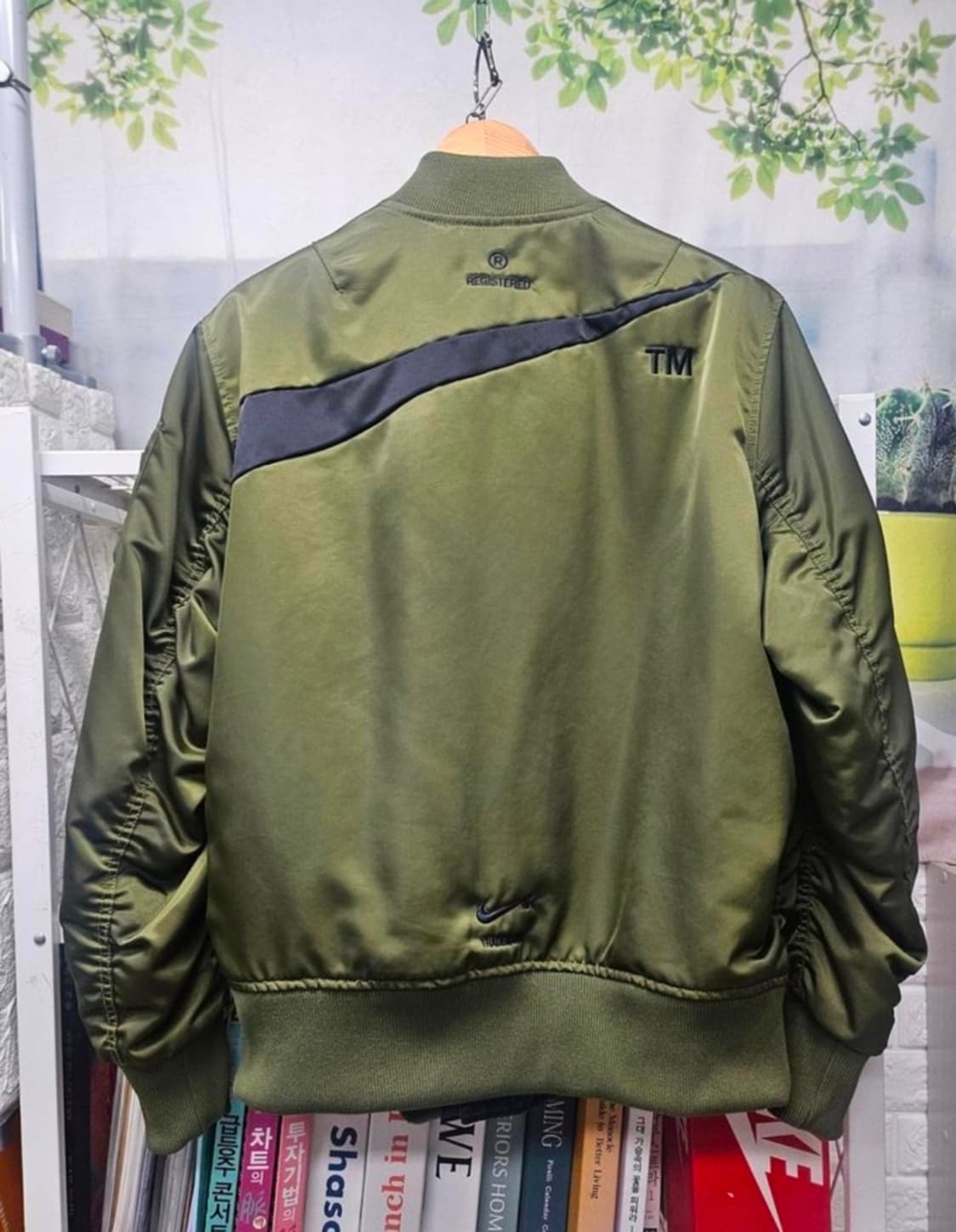 나이키 항공점퍼 110 써마핏 빅스우시 양면 봄버자켓패딩 블루종 XD72 상품이미지5