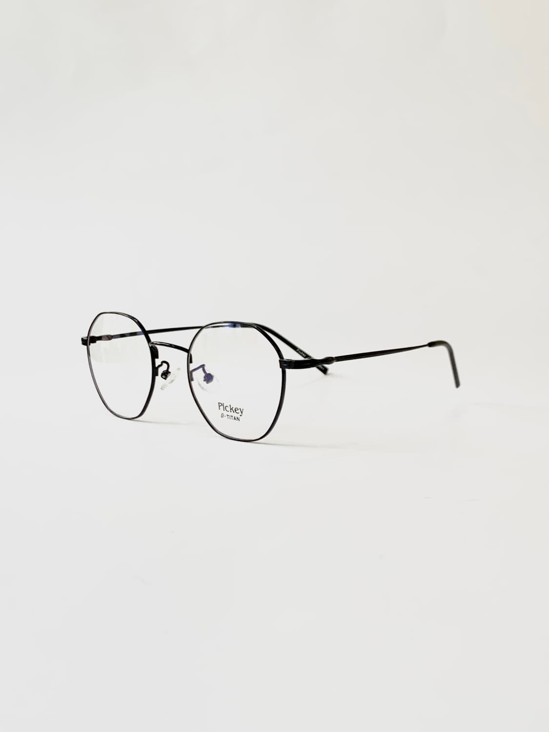[픽키-659] 자체제작 B-TITAN 블랙 경량 메탈 안경테  상품이미지1