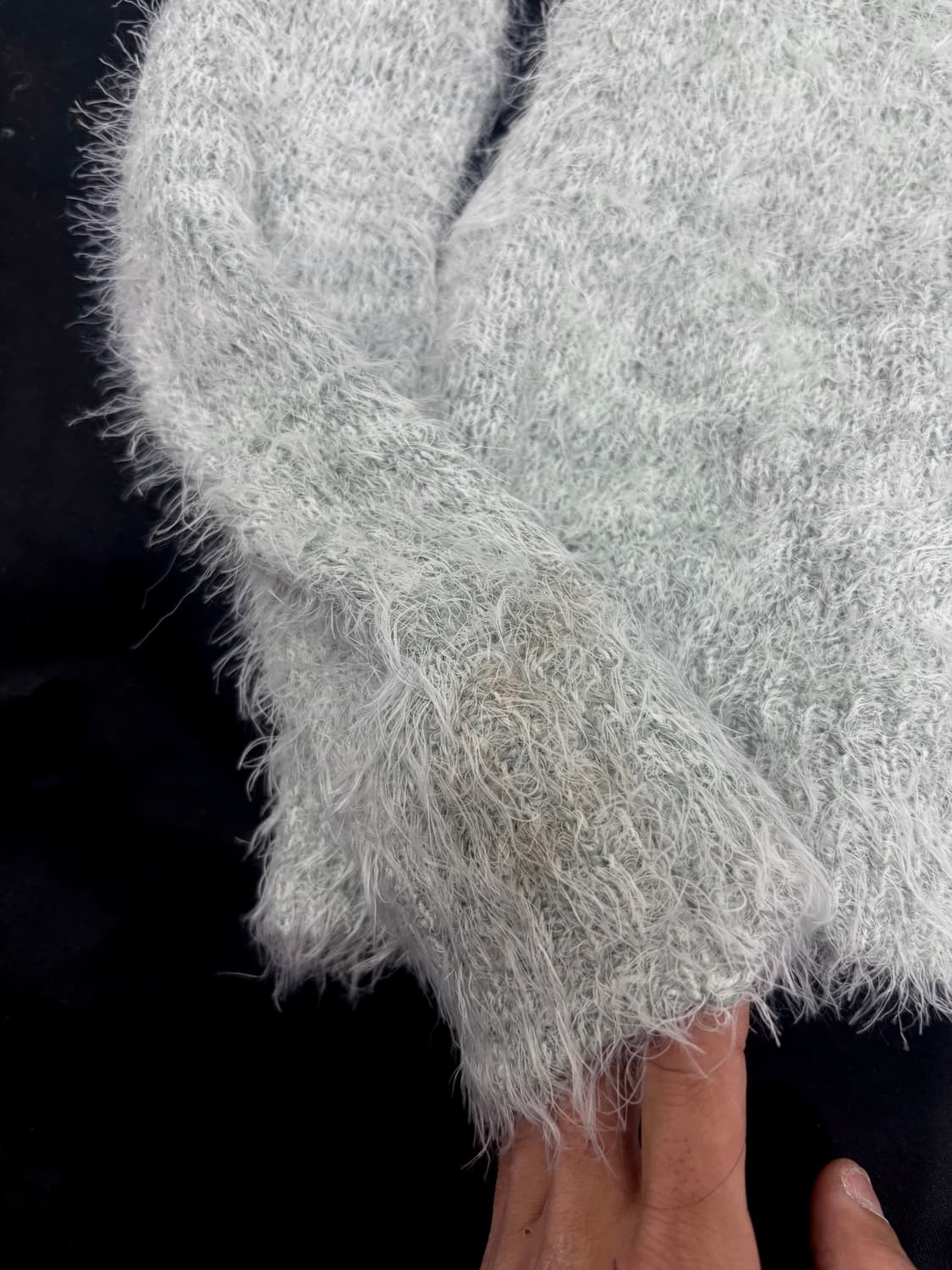 y2k Silver Fur Sleeve 상품이미지6