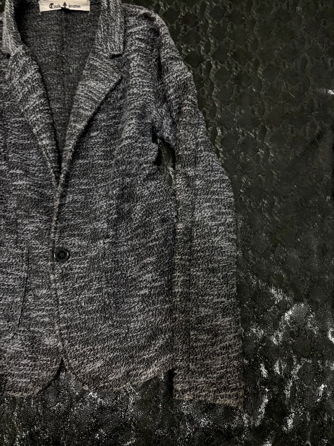 “Cook Jeans” 00’s V-Kei Mood Grey Cardig 상품이미지4