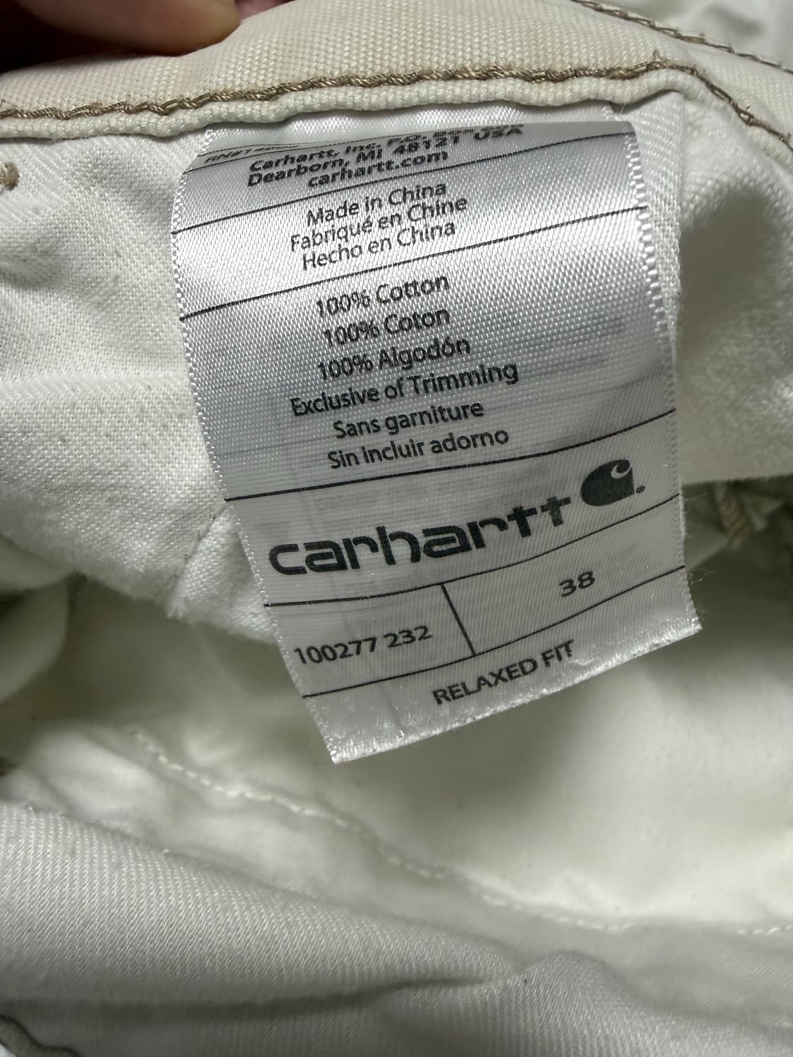 칼하트 릴렉스드핏 반바지 38 상품이미지4