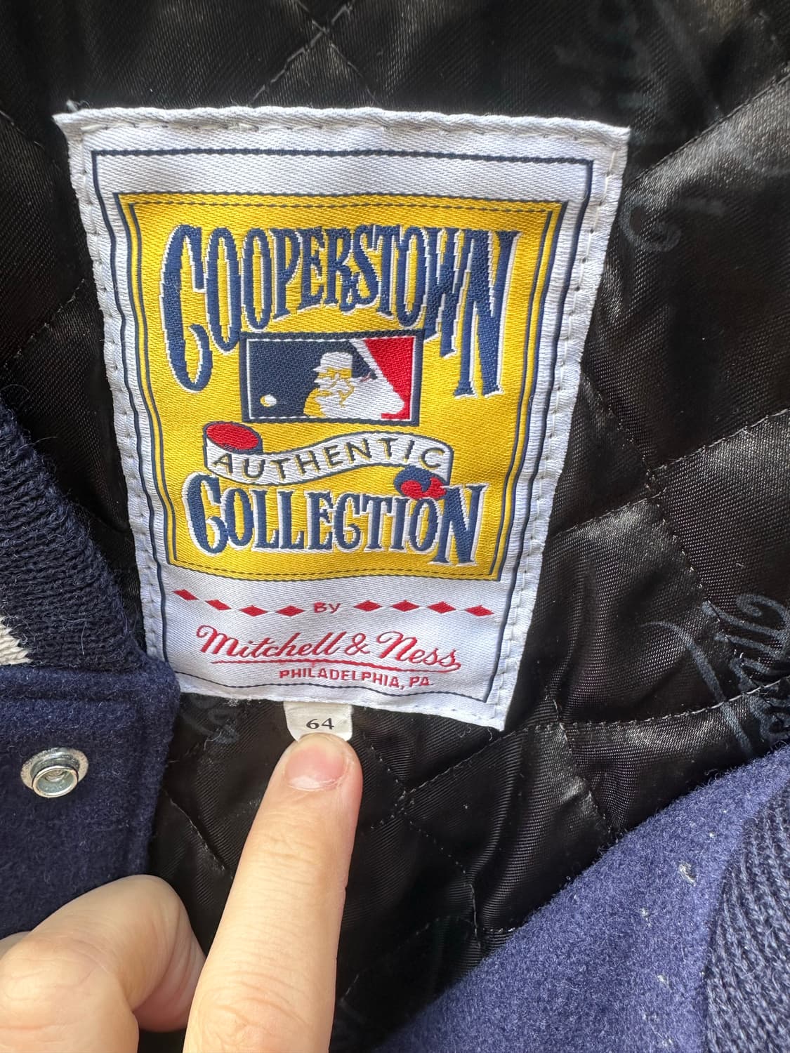 빈티지 90s 미첼엔네스 뉴욕 양키즈 울 바시티 자켓  상품이미지4