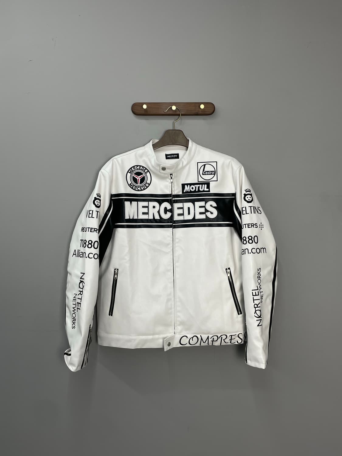 메르세데스 벤츠 바이크 가죽 자켓 H1384 상품이미지2