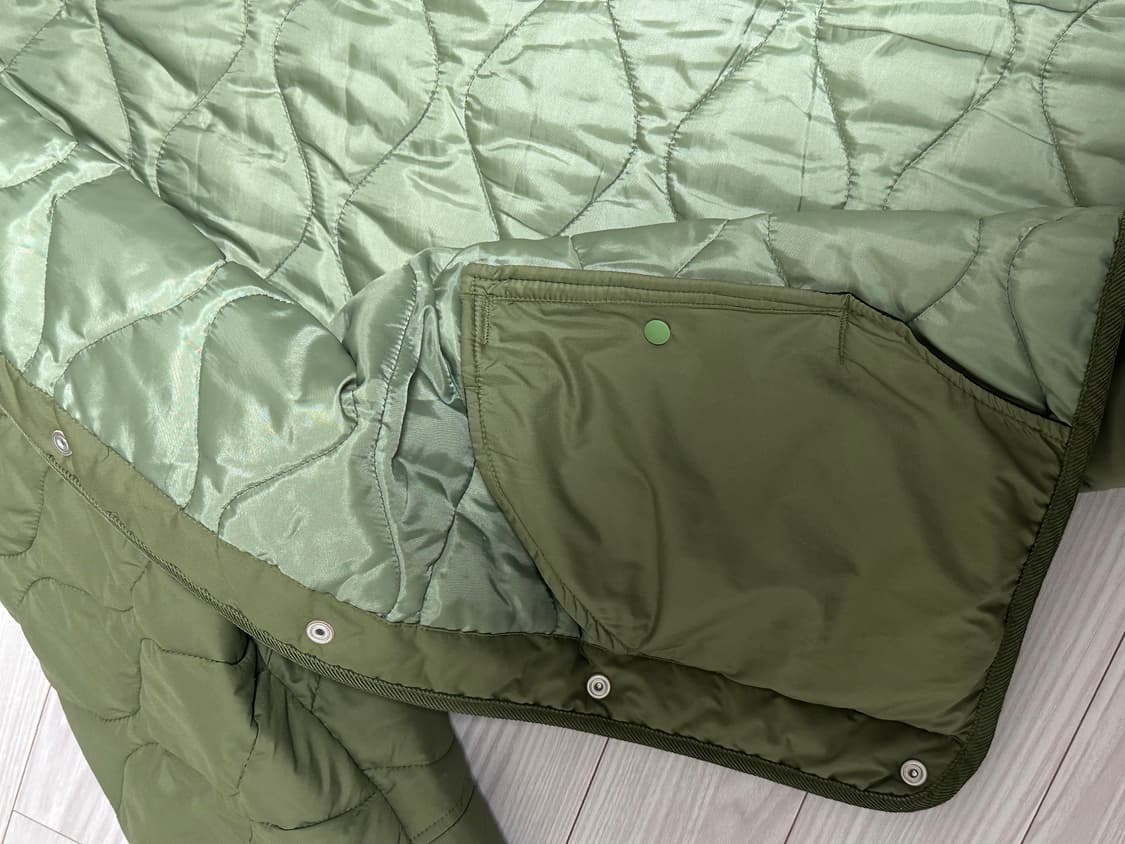 챔피온 c로고 경량패딩 카키 L사이즈 상품이미지4