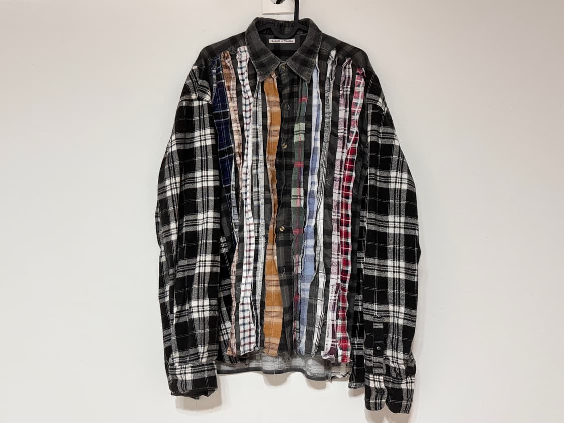 Rebuild By Needles Flannel Shirt Ribbon  상품이미지1