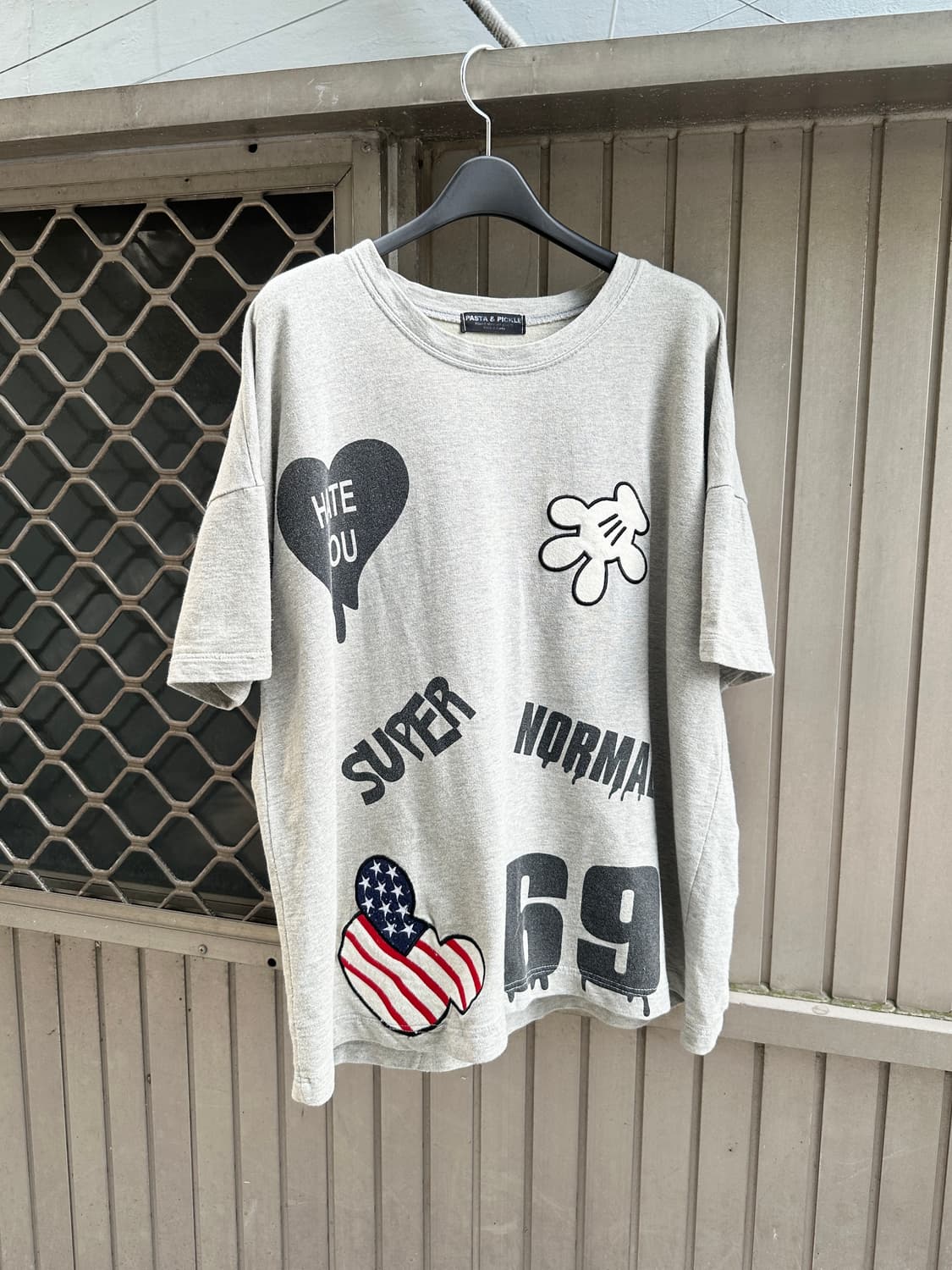 NONE vintage Mickey Mouse gray tee  상품이미지1