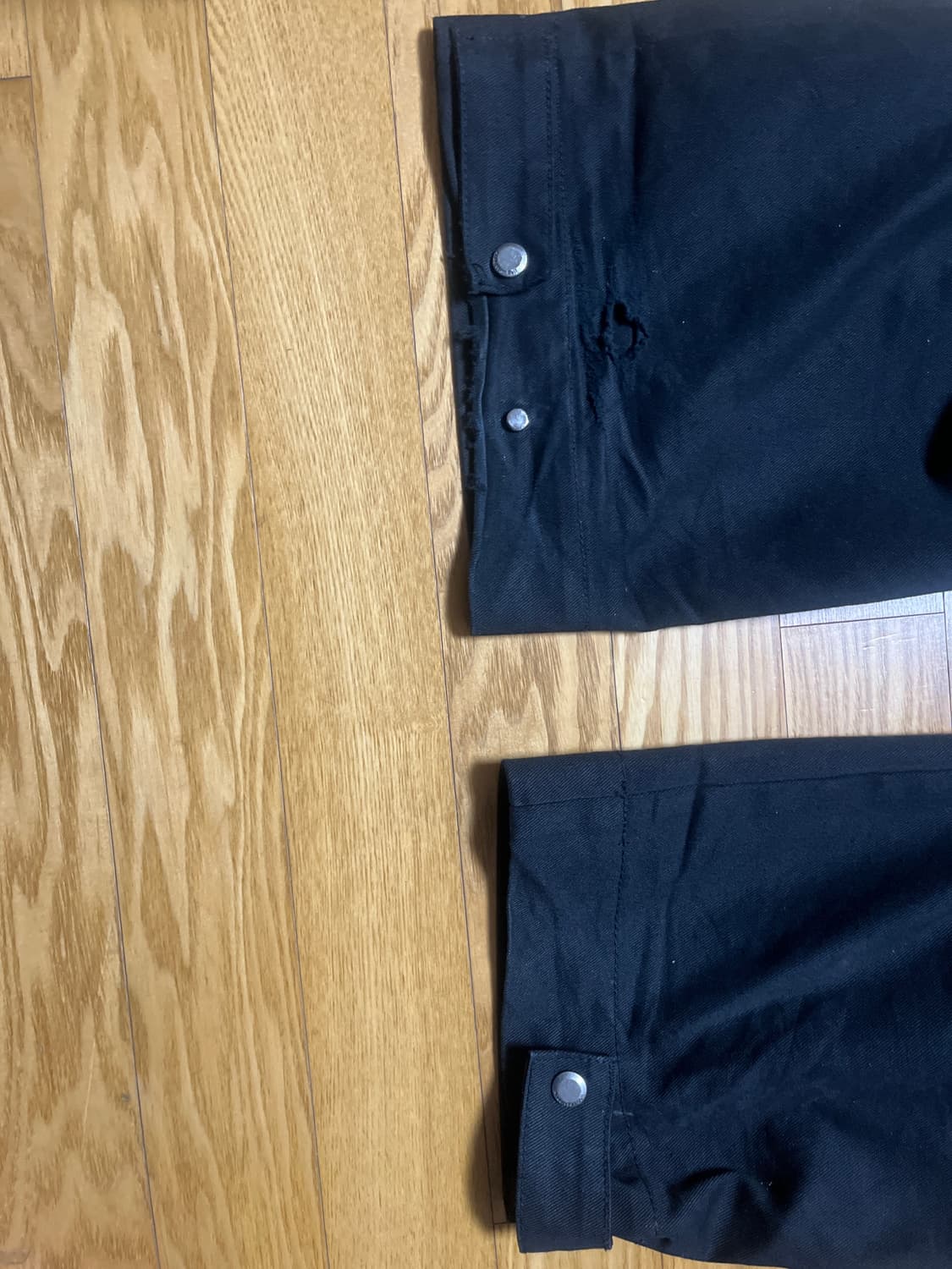 앤더슨벨 밀리 디테쳐블 카펜터 진 팬츠 블랙 인디고[29] 상품이미지3